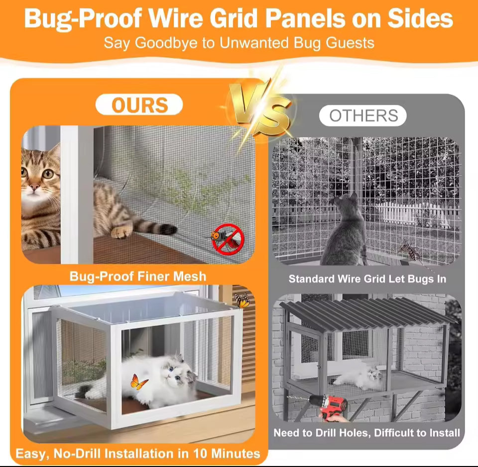 WhiskerDeck Window Enclosure
